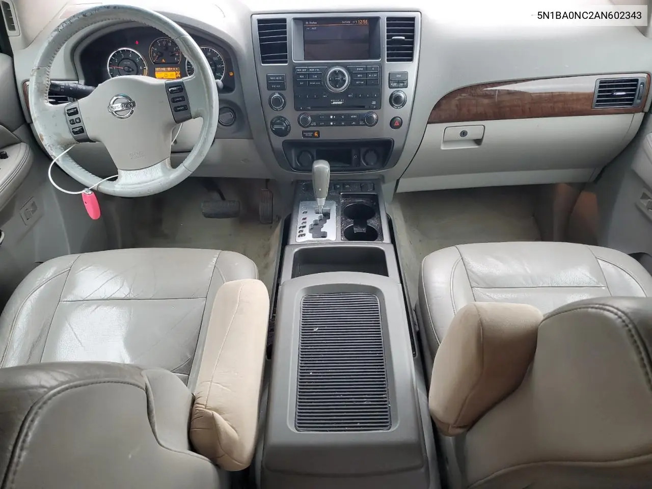 2010 Nissan Armada Se VIN: 5N1BA0NC2AN602343 Lot: 62792295