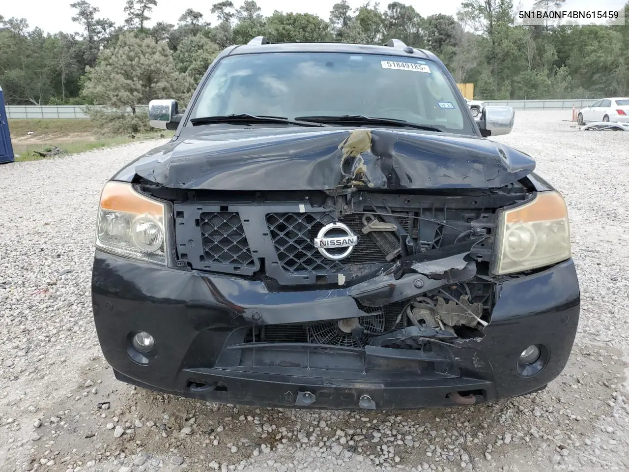 2011 Nissan Armada Platinum VIN: 5N1BA0NF4BN615459 Lot: 51849185