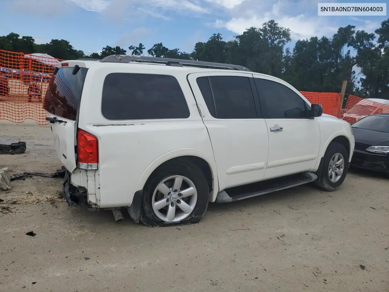 2011 Nissan Armada Sv VIN: 5N1BA0ND7BN604003 Lot: 56419015