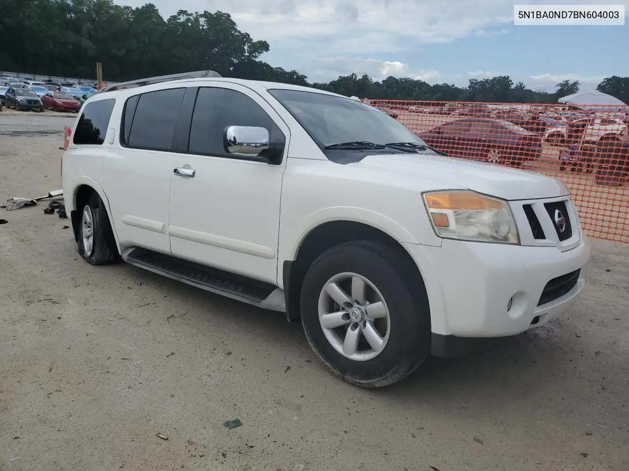 2011 Nissan Armada Sv VIN: 5N1BA0ND7BN604003 Lot: 56419015