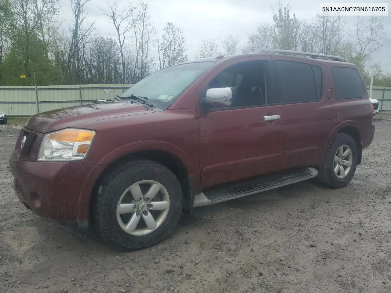 2011 Nissan Armada Sv VIN: 5N1AA0NC7BN616705 Lot: 56885475