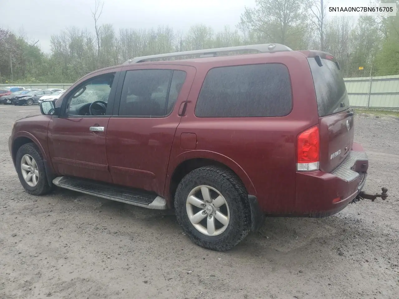 2011 Nissan Armada Sv VIN: 5N1AA0NC7BN616705 Lot: 56885475