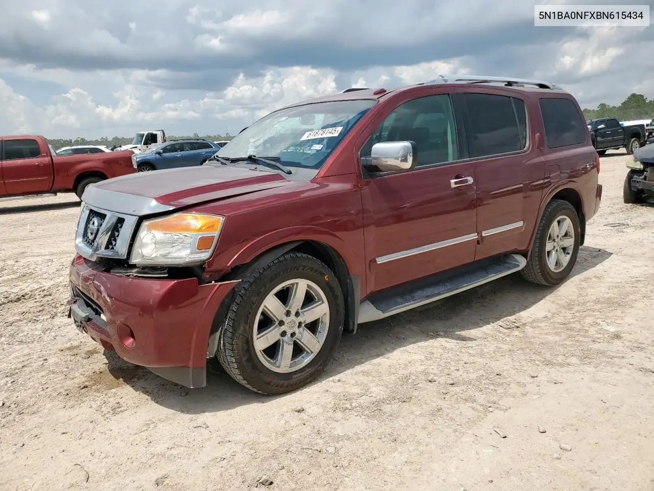 2011 Nissan Armada Platinum VIN: 5N1BA0NFXBN615434 Lot: 61878145