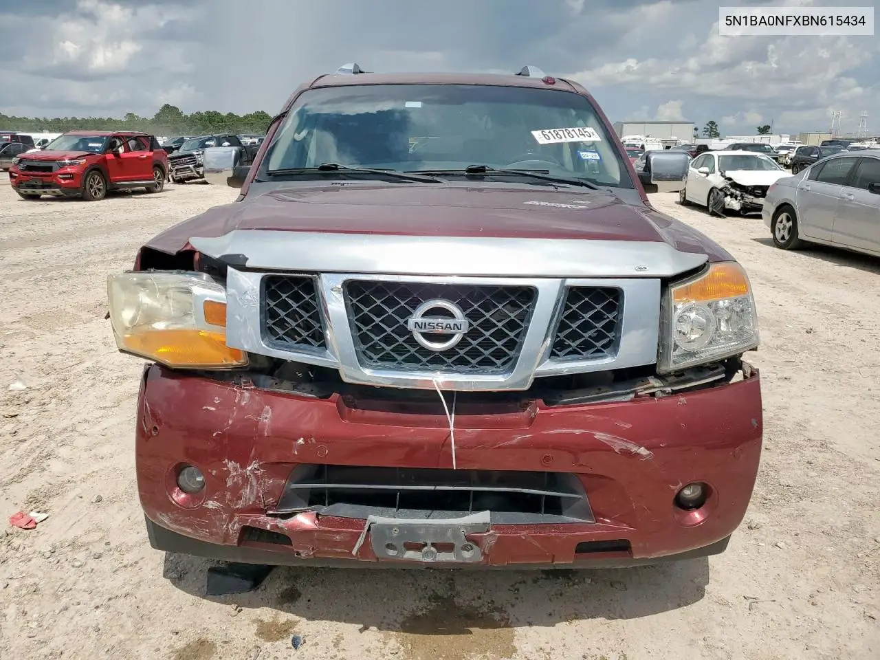 2011 Nissan Armada Platinum VIN: 5N1BA0NFXBN615434 Lot: 61878145