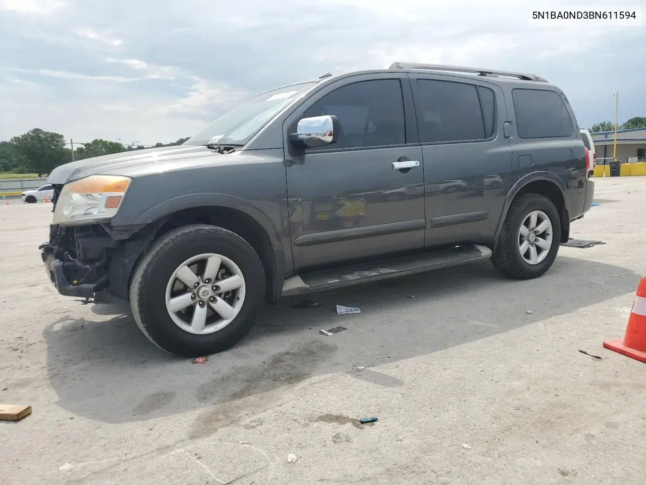 2011 Nissan Armada Sv VIN: 5N1BA0ND3BN611594 Lot: 62527725