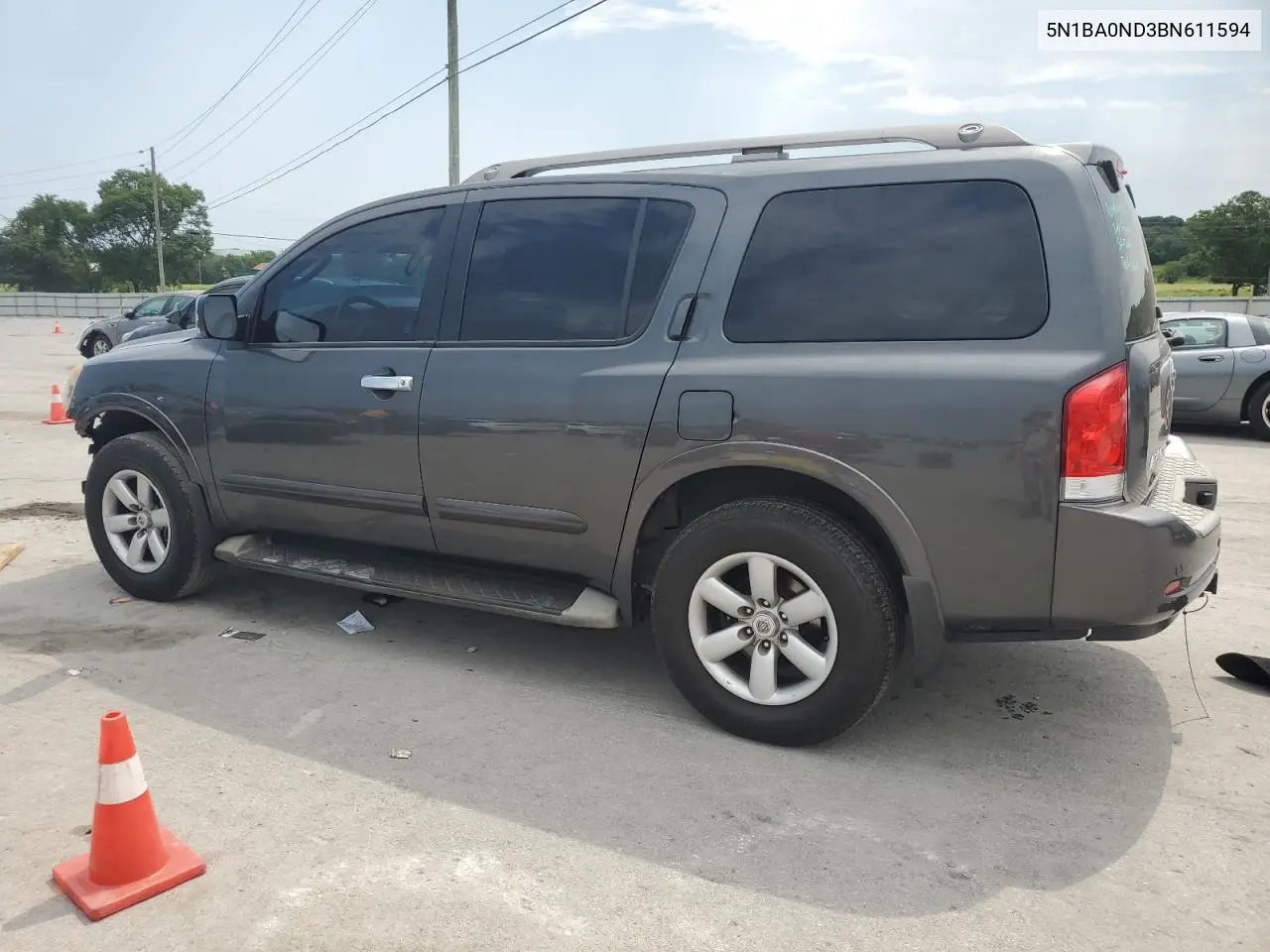 2011 Nissan Armada Sv VIN: 5N1BA0ND3BN611594 Lot: 62527725
