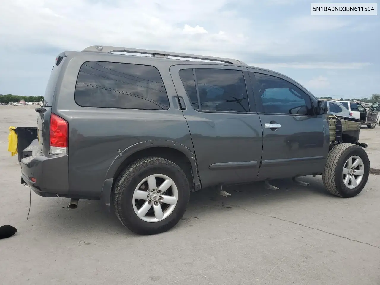 2011 Nissan Armada Sv VIN: 5N1BA0ND3BN611594 Lot: 62527725