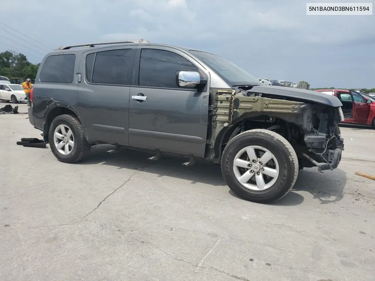 2011 Nissan Armada Sv VIN: 5N1BA0ND3BN611594 Lot: 62527725