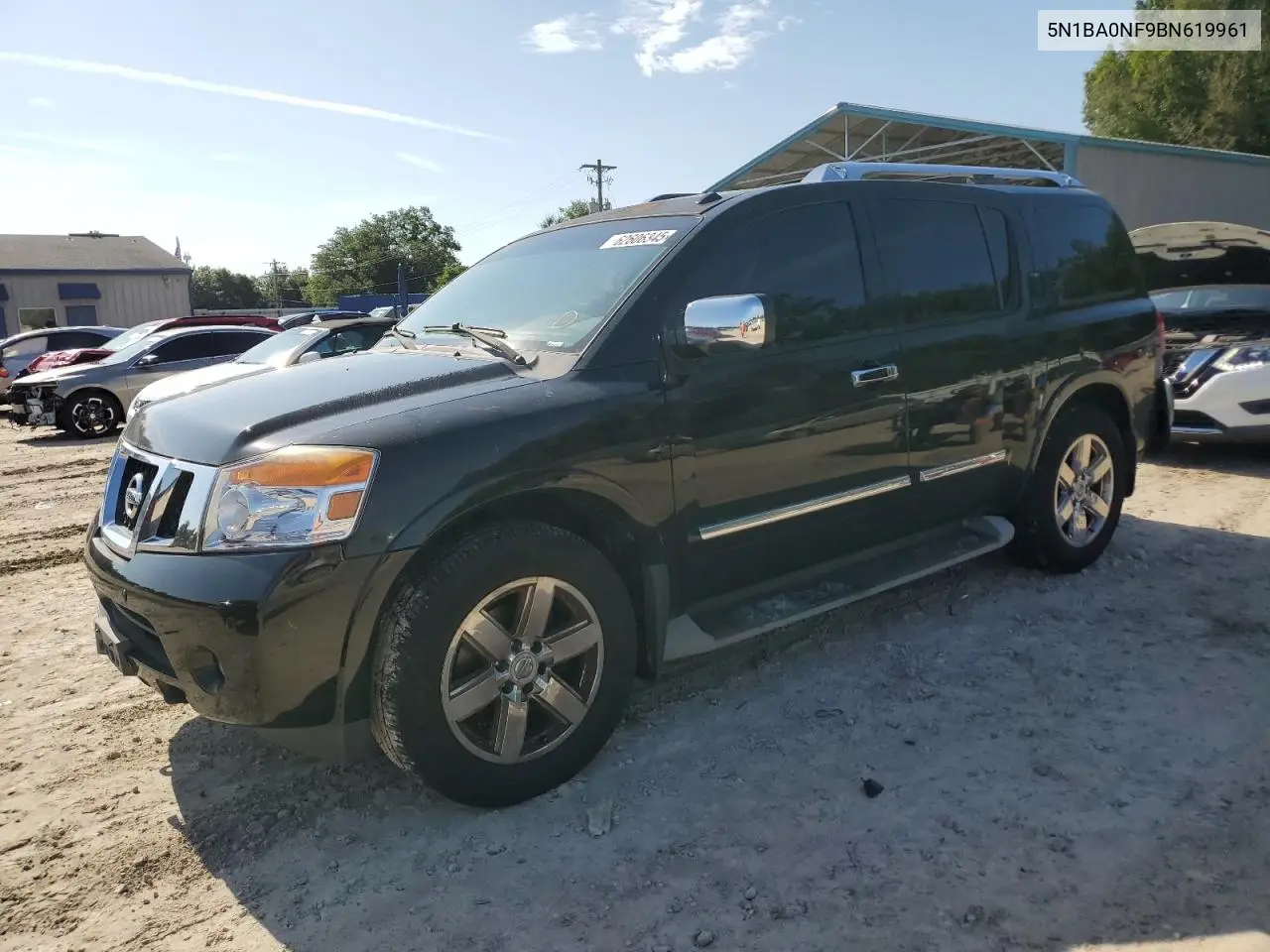 2011 Nissan Armada Platinum VIN: 5N1BA0NF9BN619961 Lot: 62606345
