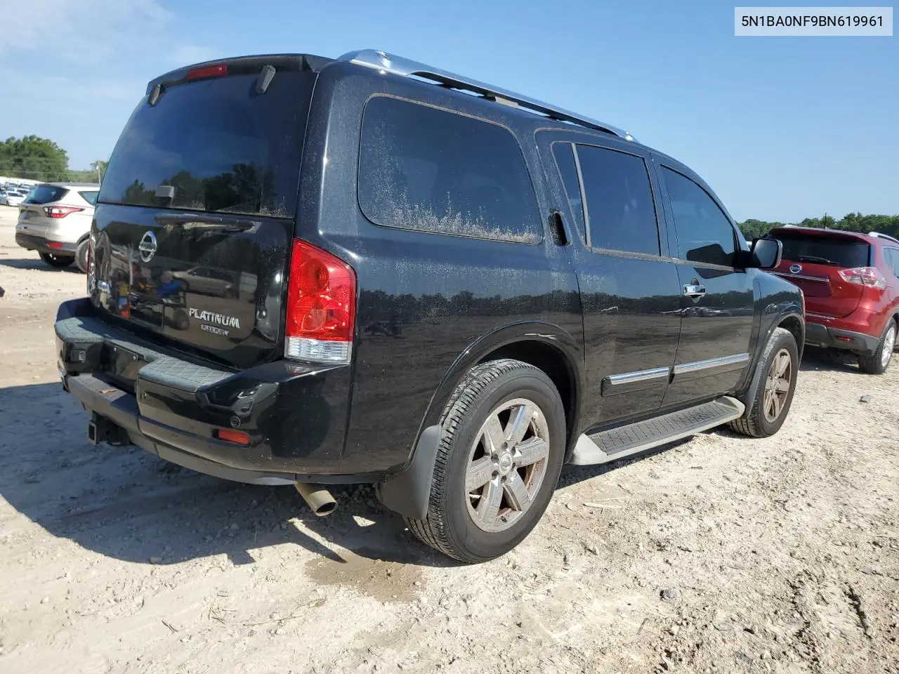 2011 Nissan Armada Platinum VIN: 5N1BA0NF9BN619961 Lot: 62606345