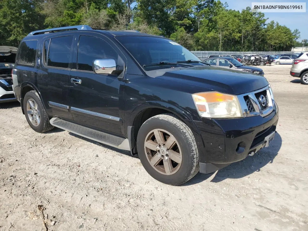2011 Nissan Armada Platinum VIN: 5N1BA0NF9BN619961 Lot: 62606345