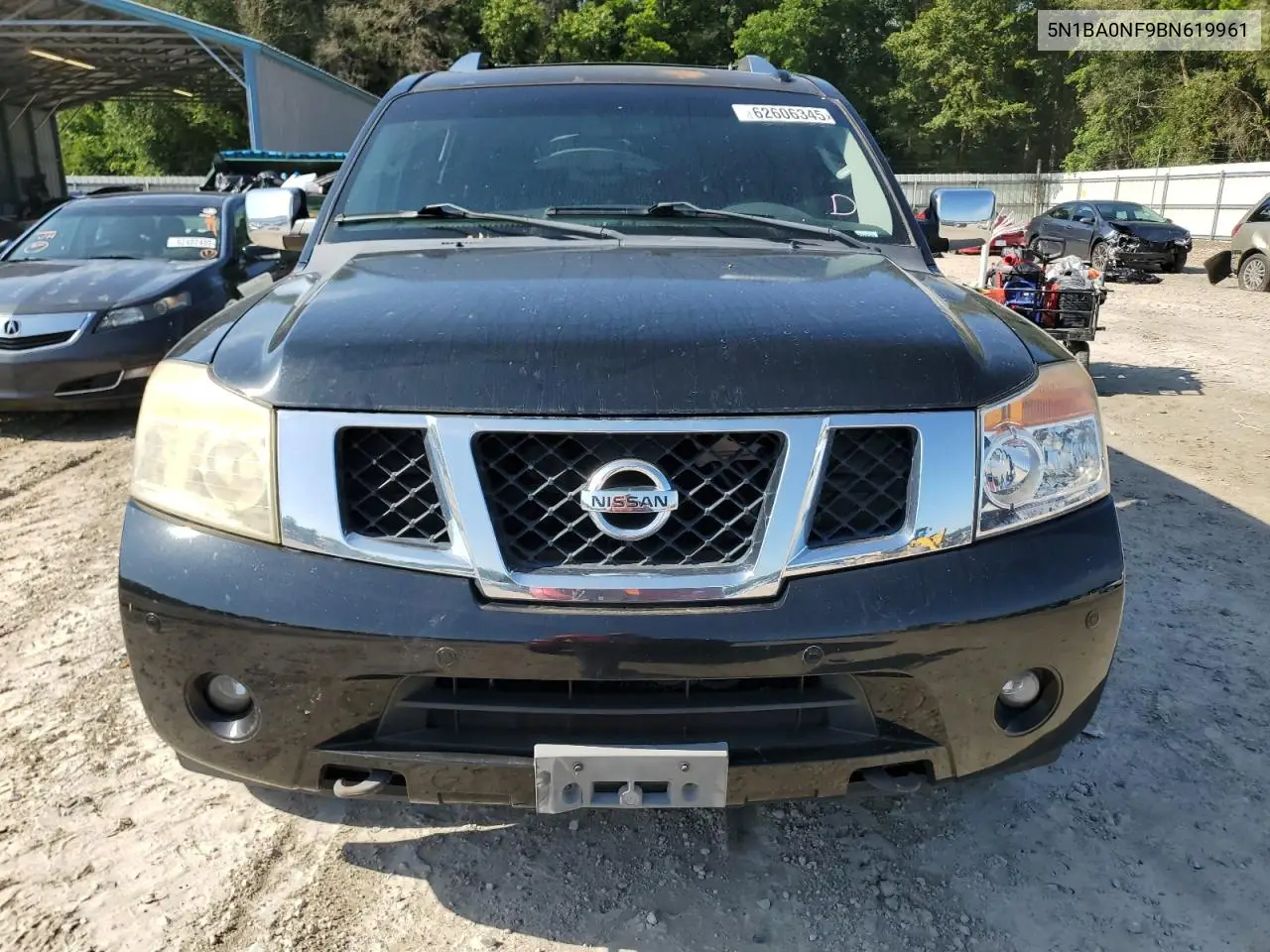 2011 Nissan Armada Platinum VIN: 5N1BA0NF9BN619961 Lot: 62606345