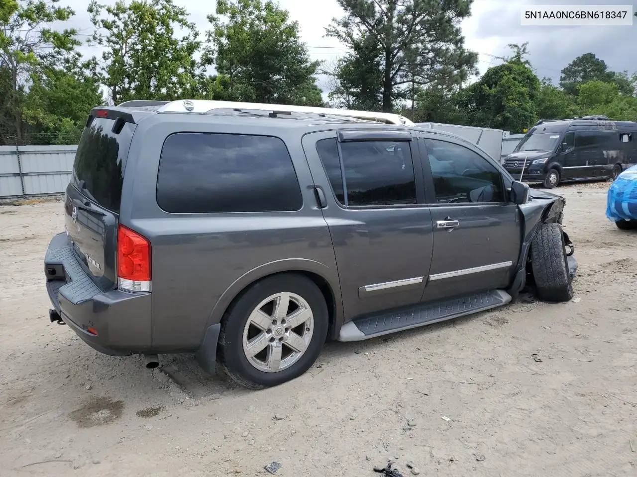 2011 Nissan Armada Sv VIN: 5N1AA0NC6BN618347 Lot: 63282685