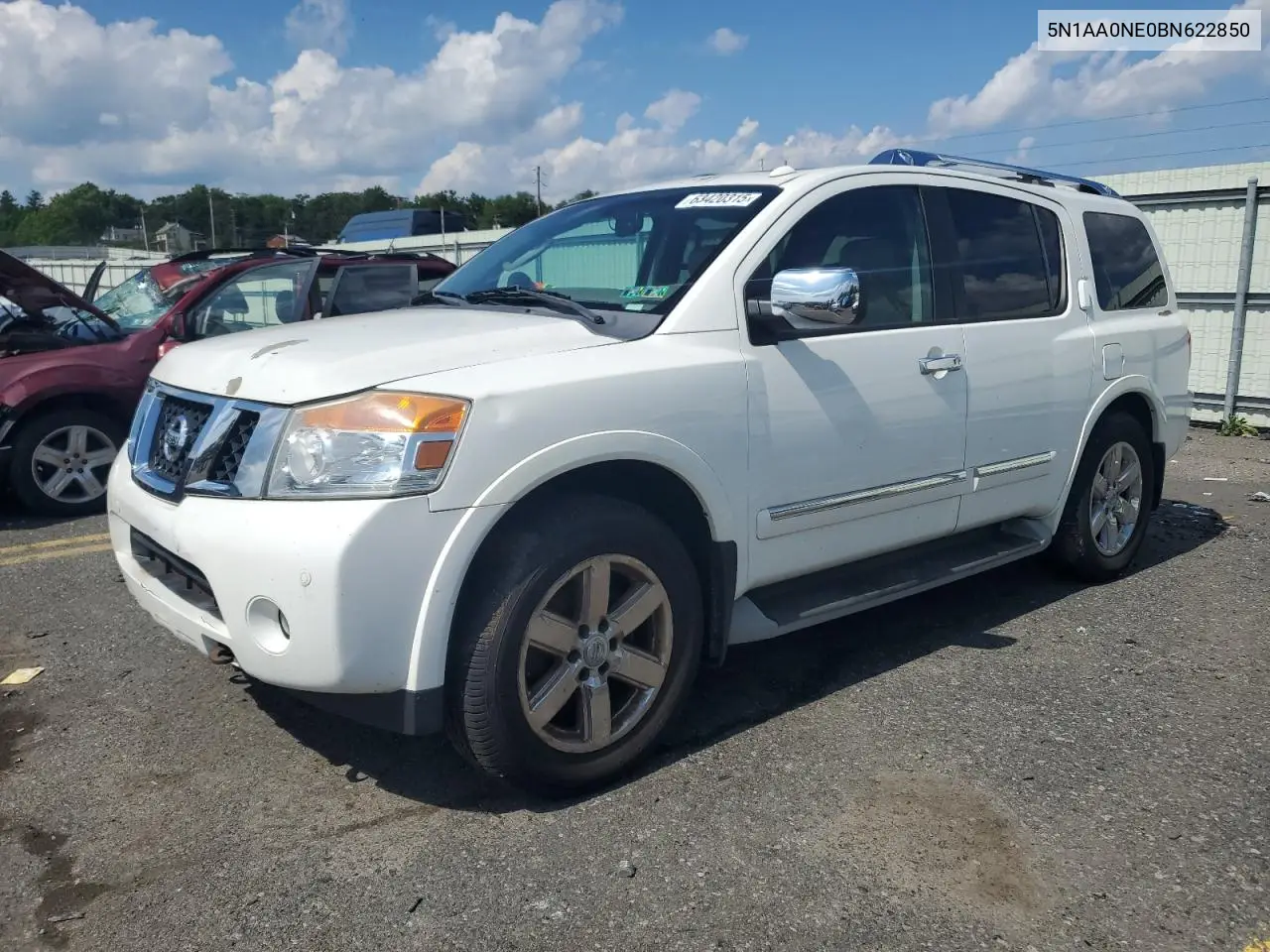 2011 Nissan Armada Platinum VIN: 5N1AA0NE0BN622850 Lot: 63420315