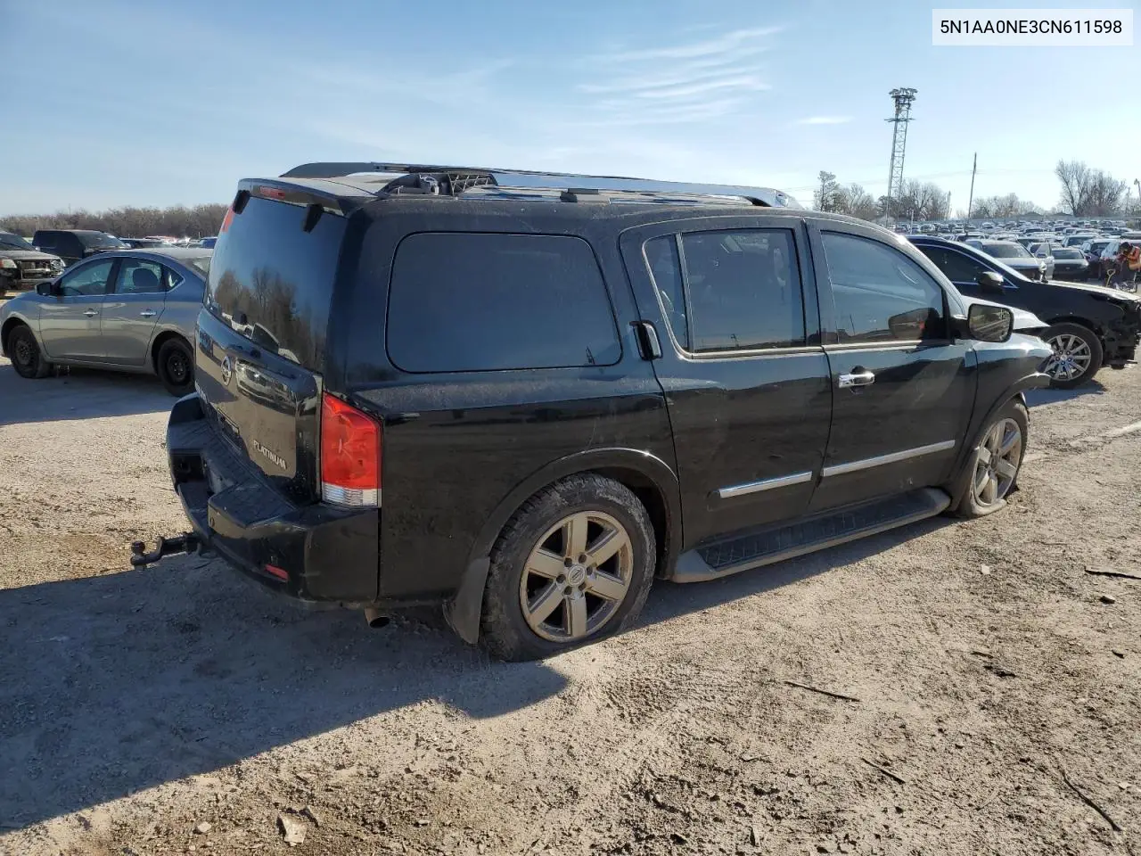 2012 Nissan Armada Sv VIN: 5N1AA0NE3CN611598 Lot: 44770335