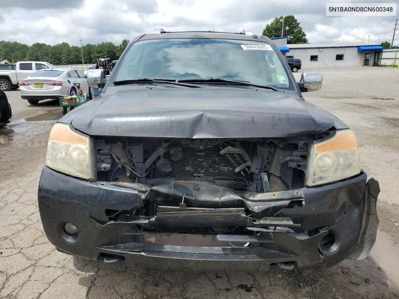 2012 Nissan Armada Sv VIN: 5N1BA0ND8CN600348 Lot: 56643685