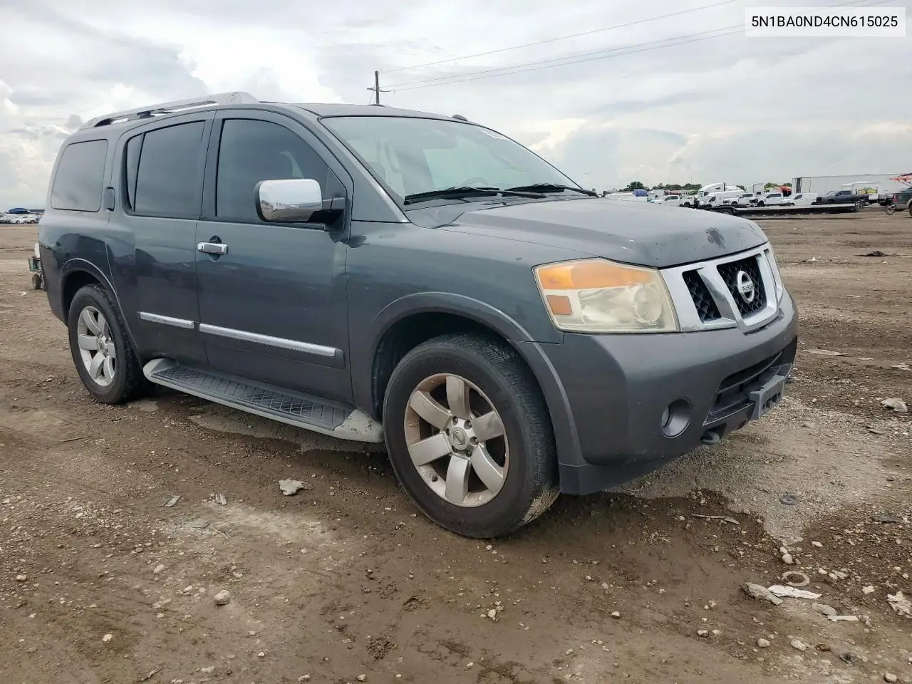2012 Nissan Armada Sv VIN: 5N1BA0ND4CN615025 Lot: 59050705