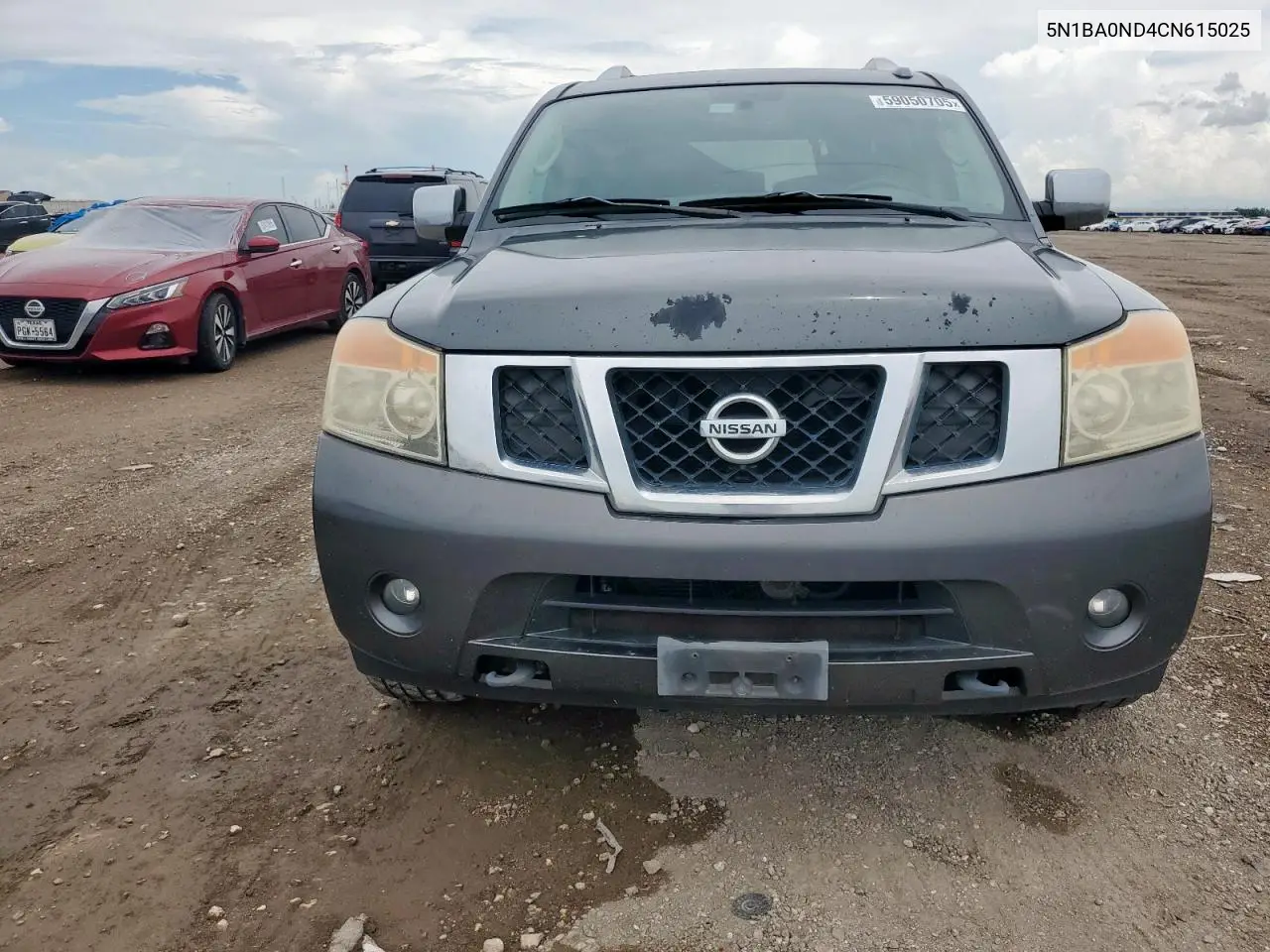 2012 Nissan Armada Sv VIN: 5N1BA0ND4CN615025 Lot: 59050705