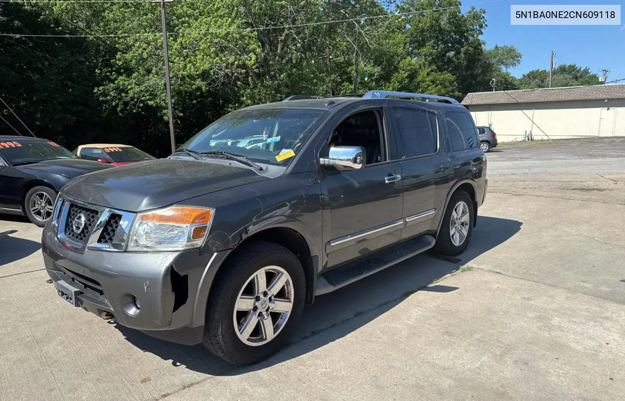 2012 Nissan Armada Sv VIN: 5N1BA0NE2CN609118 Lot: 62849645