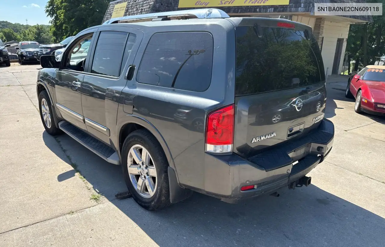 2012 Nissan Armada Sv VIN: 5N1BA0NE2CN609118 Lot: 62849645