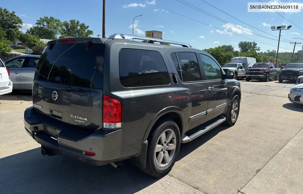 2012 Nissan Armada Sv VIN: 5N1BA0NE2CN609118 Lot: 62849645