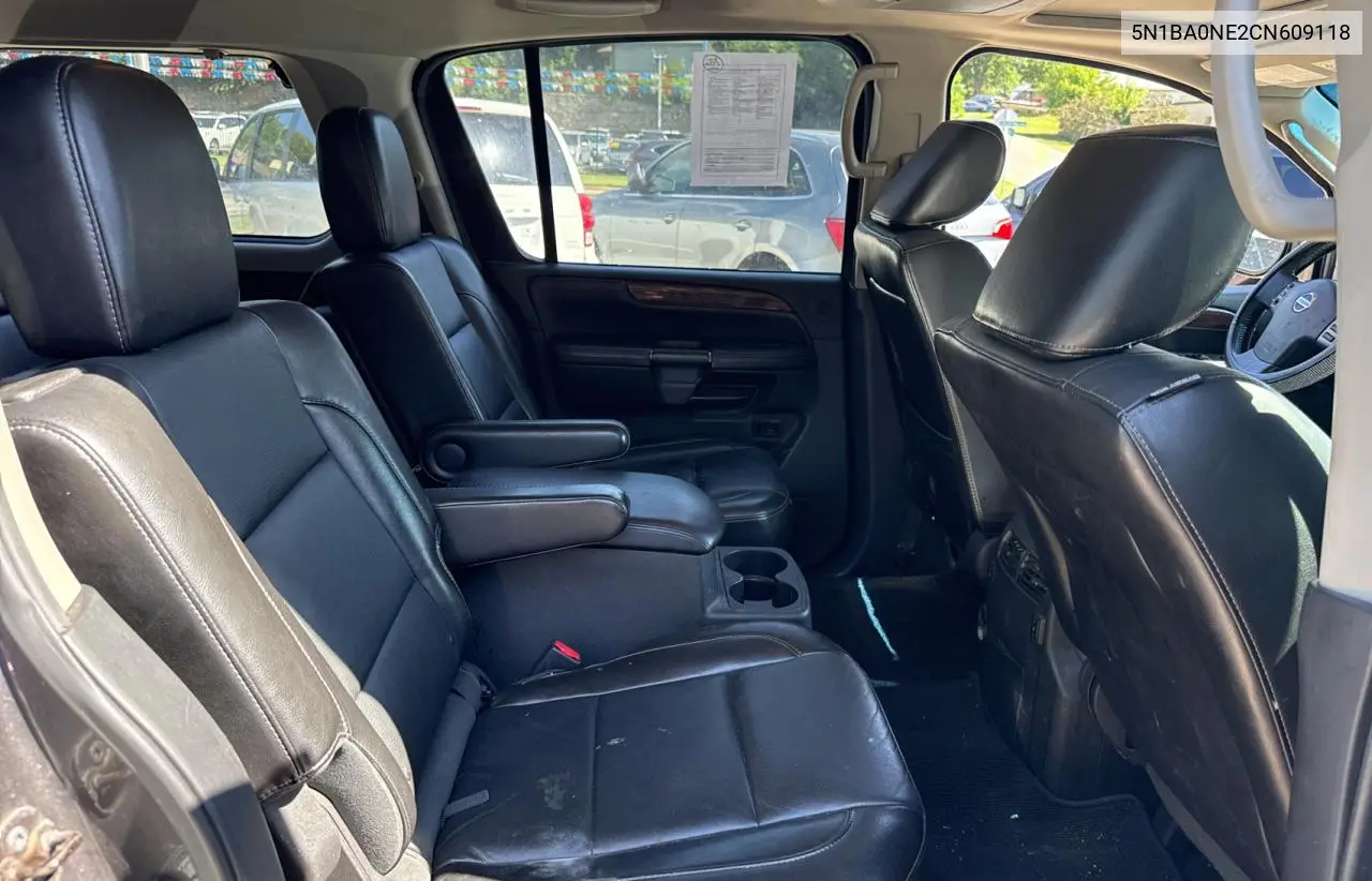 2012 Nissan Armada Sv VIN: 5N1BA0NE2CN609118 Lot: 62849645