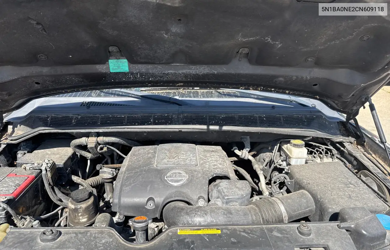 2012 Nissan Armada Sv VIN: 5N1BA0NE2CN609118 Lot: 62849645