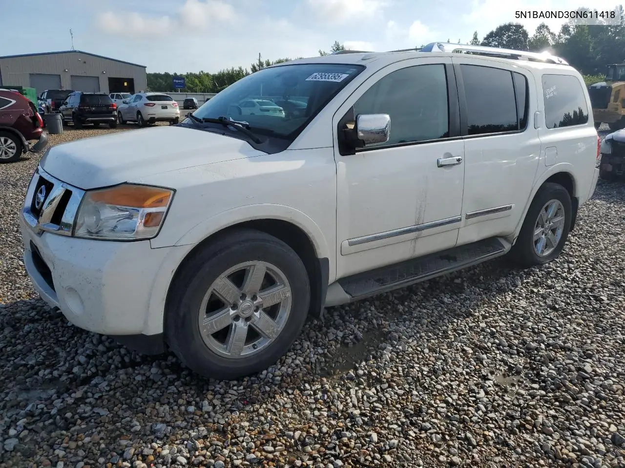 2012 Nissan Armada Sv VIN: 5N1BA0ND3CN611418 Lot: 62955395