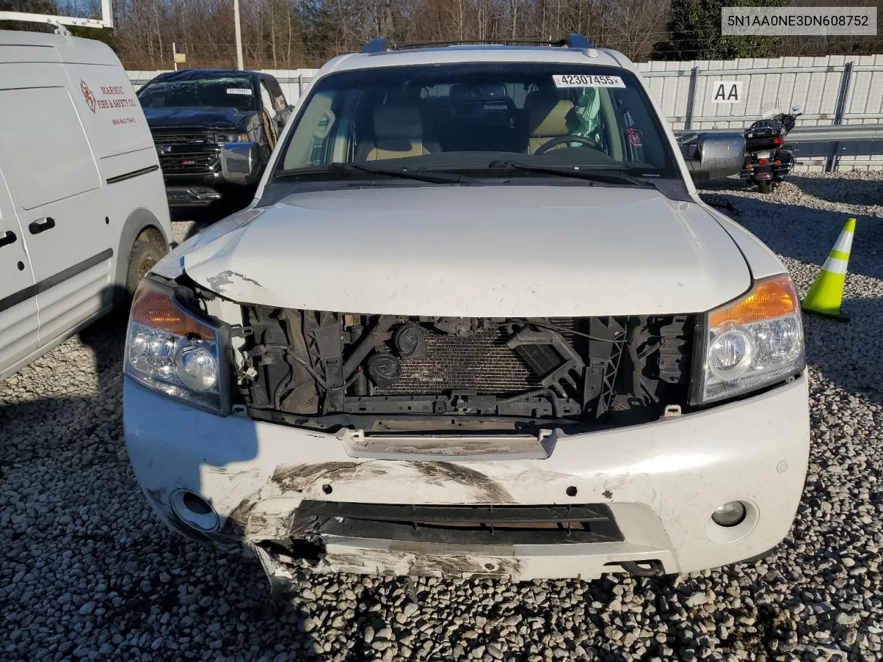 2013 Nissan Armada Platinum VIN: 5N1AA0NE3DN608752 Lot: 42307455