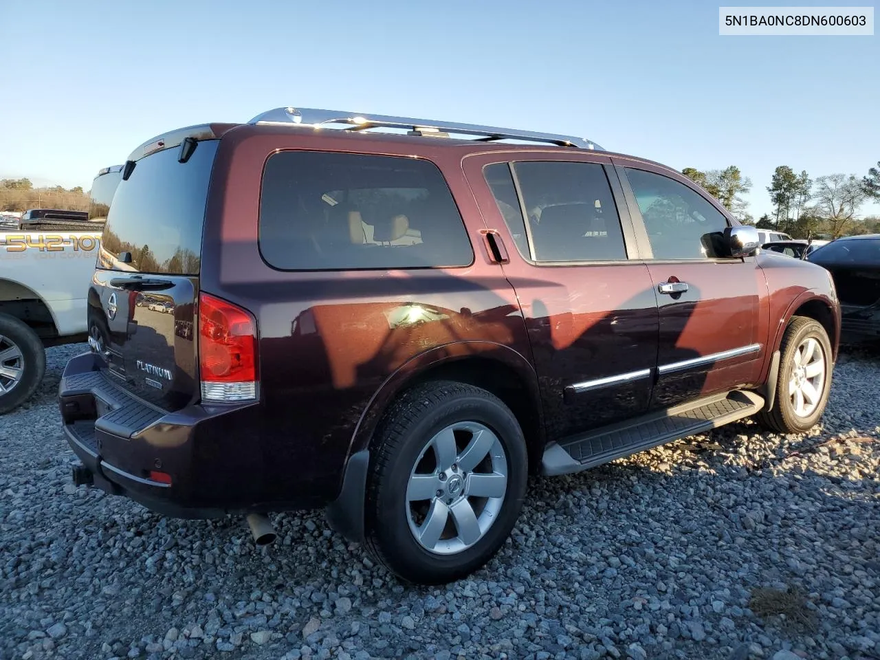 2013 Nissan Armada Sv VIN: 5N1BA0NC8DN600603 Lot: 42960655
