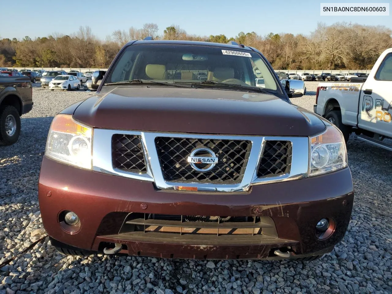 2013 Nissan Armada Sv VIN: 5N1BA0NC8DN600603 Lot: 42960655