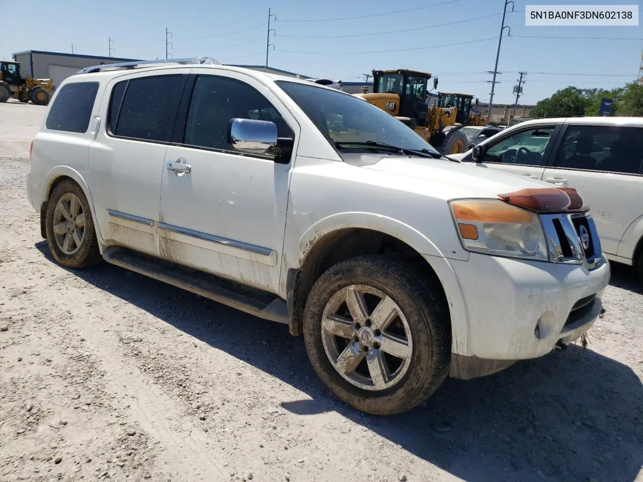 2013 Nissan Armada Platinum VIN: 5N1BA0NF3DN602138 Lot: 52397975