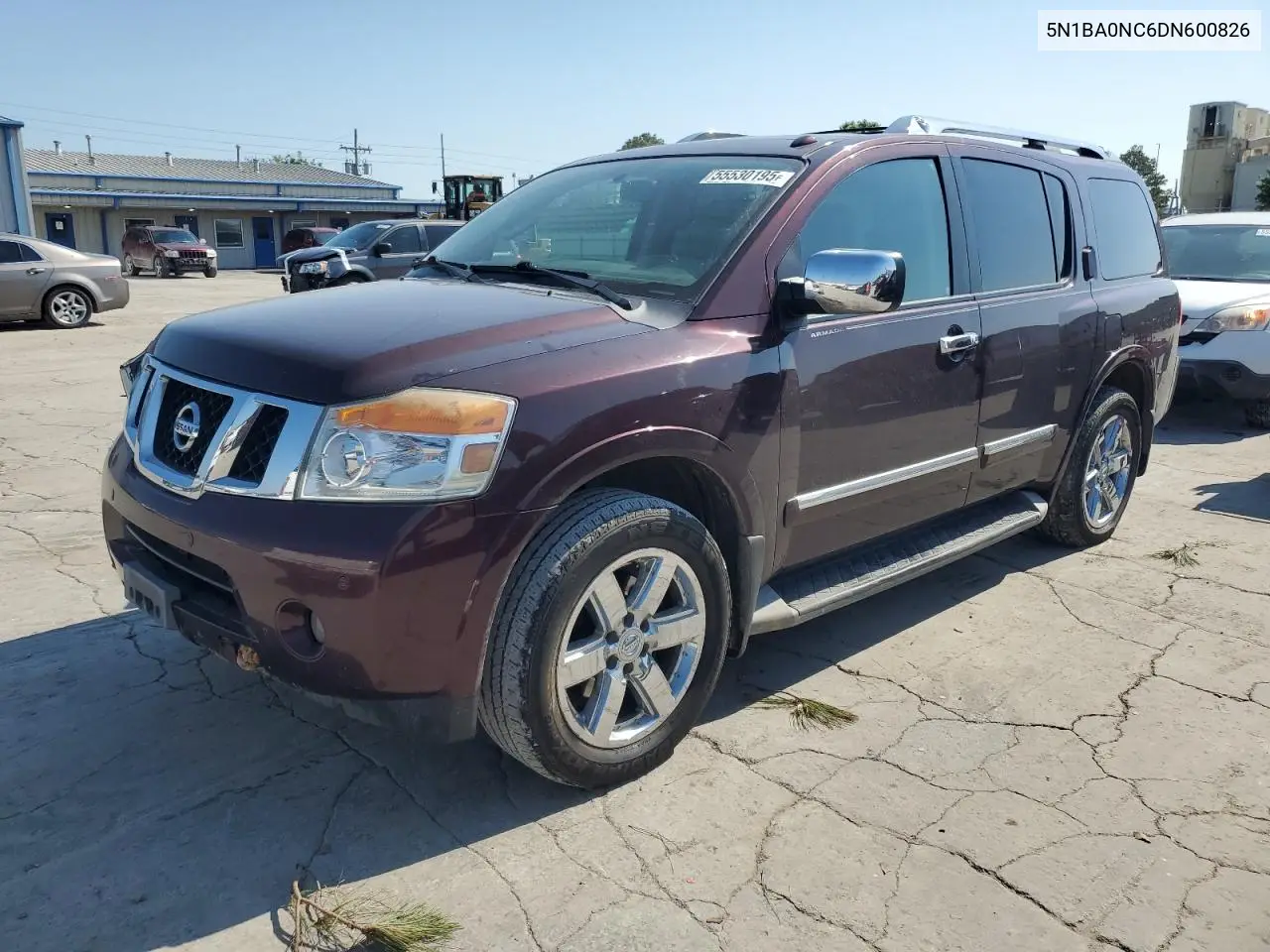 2013 Nissan Armada Sv VIN: 5N1BA0NC6DN600826 Lot: 55530195