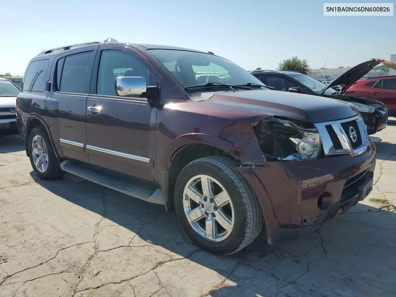 2013 Nissan Armada Sv VIN: 5N1BA0NC6DN600826 Lot: 55530195