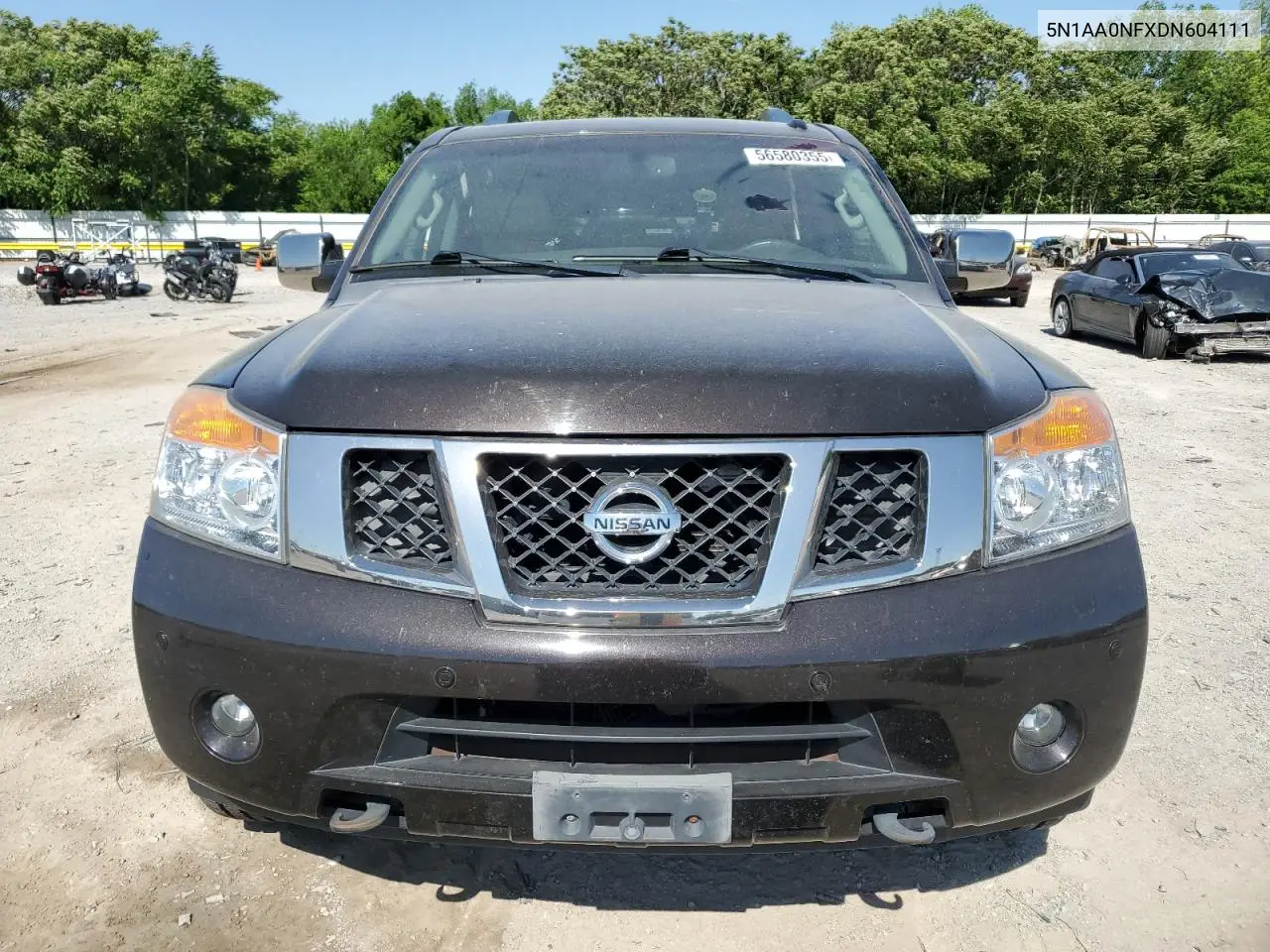 2013 Nissan Armada Platinum VIN: 5N1AA0NFXDN604111 Lot: 56580355