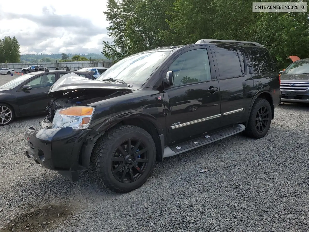2014 Nissan Armada Platinum VIN: 5N1BA0NE8EN602810 Lot: 56577415