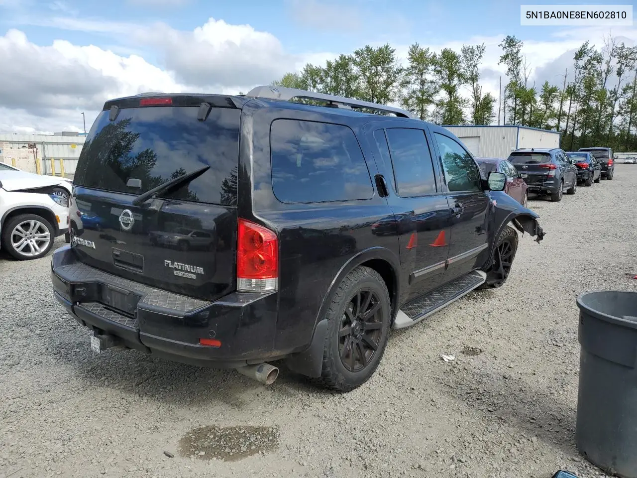2014 Nissan Armada Platinum VIN: 5N1BA0NE8EN602810 Lot: 56577415