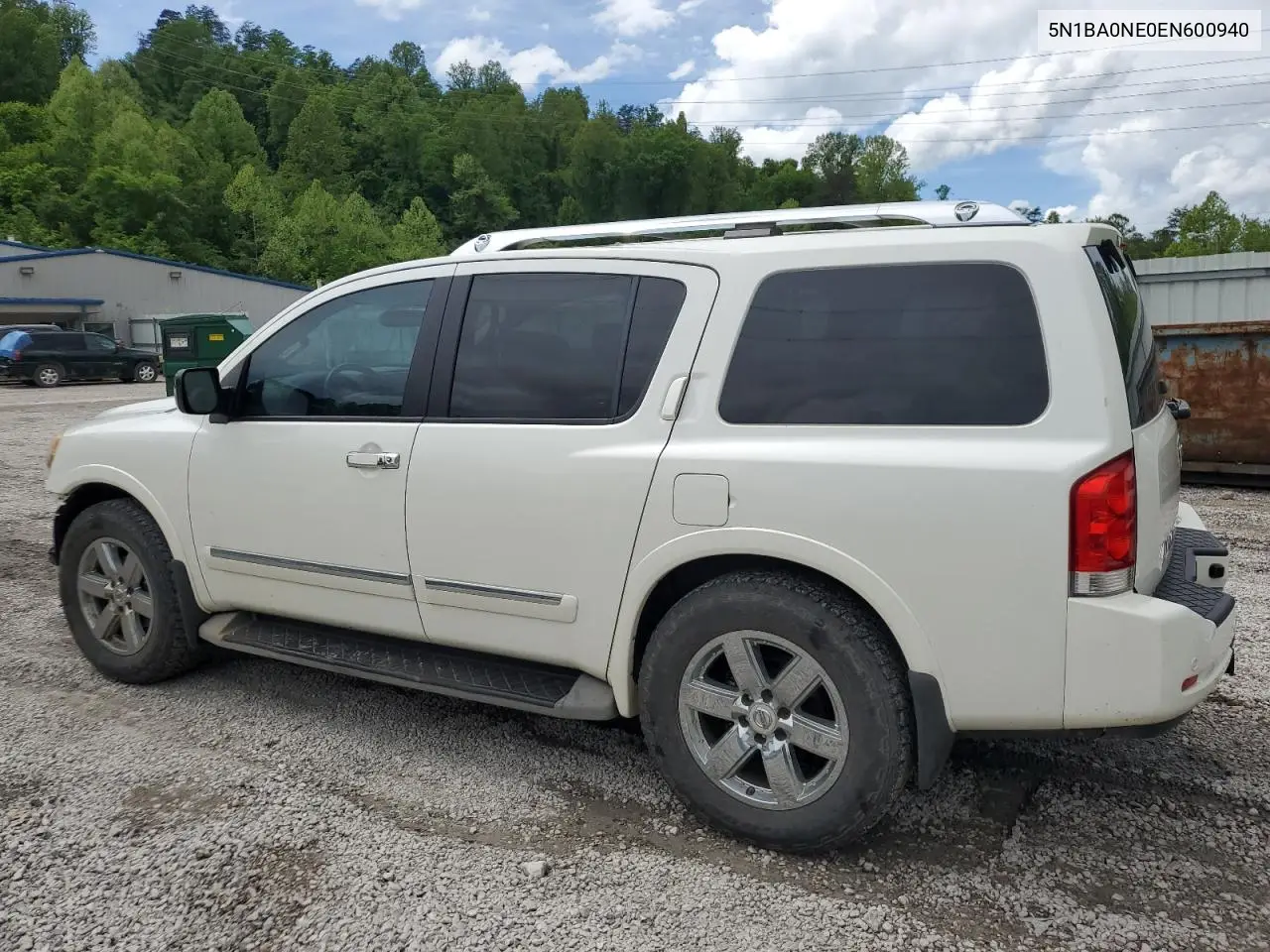 2014 Nissan Armada Platinum VIN: 5N1BA0NE0EN600940 Lot: 56737255