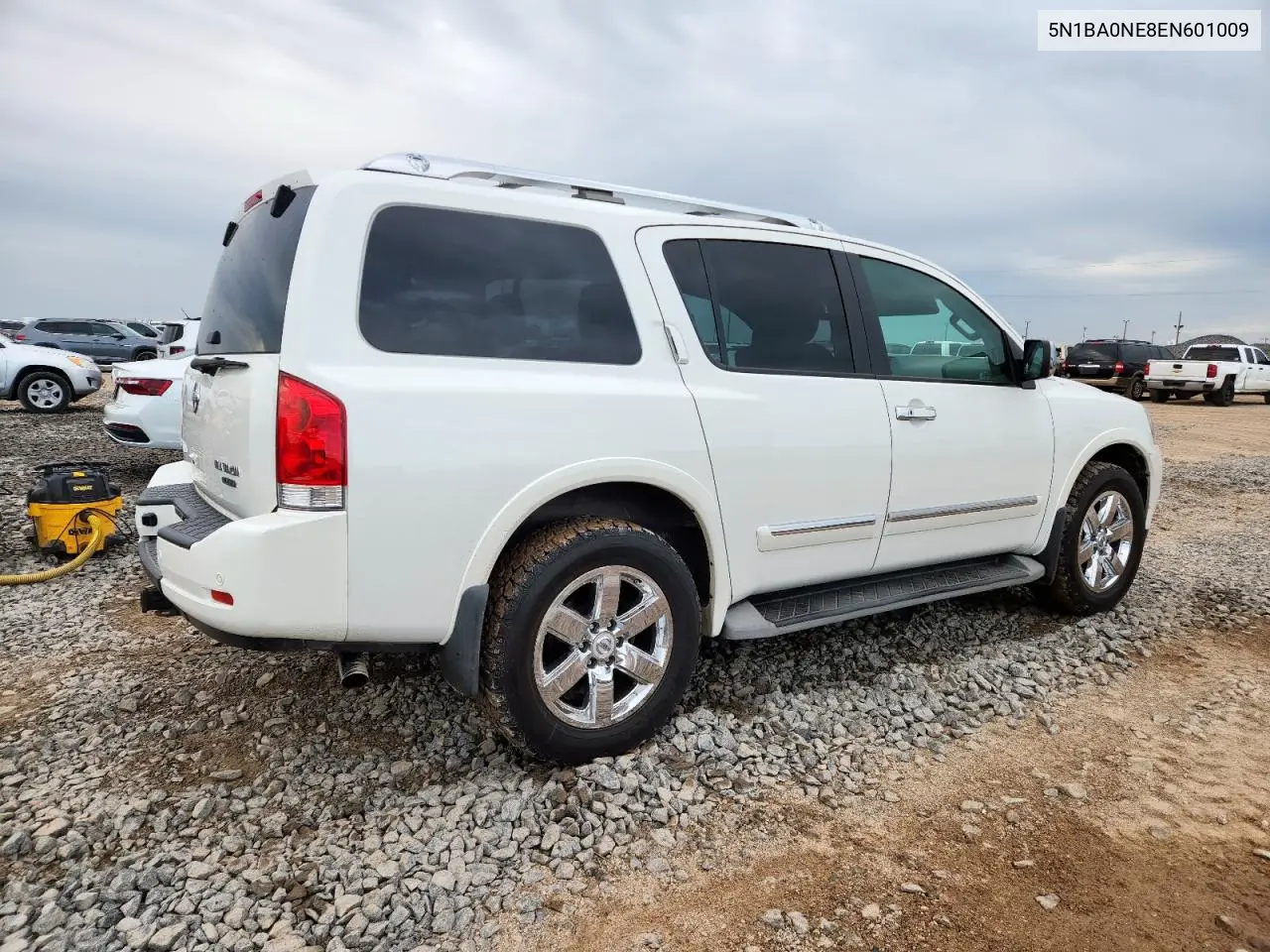 2014 Nissan Armada Platinum VIN: 5N1BA0NE8EN601009 Lot: 62218665