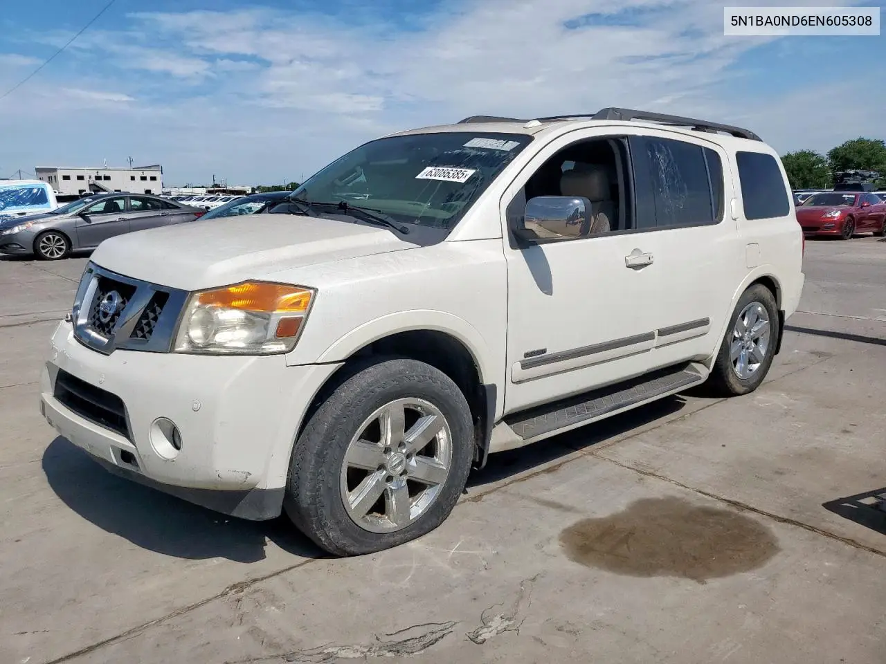 2014 Nissan Armada Sv VIN: 5N1BA0ND6EN605308 Lot: 63086385