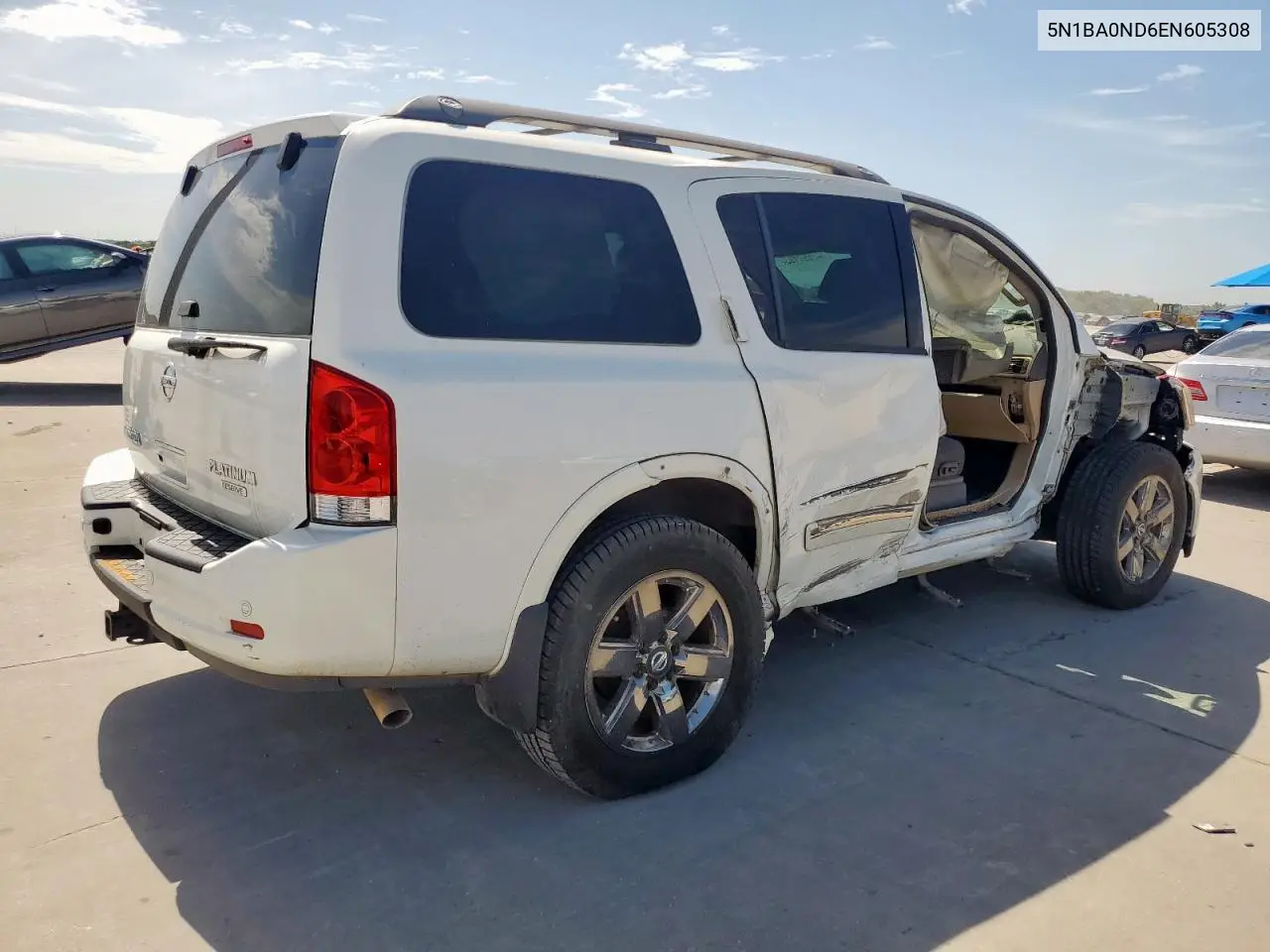2014 Nissan Armada Sv VIN: 5N1BA0ND6EN605308 Lot: 63086385