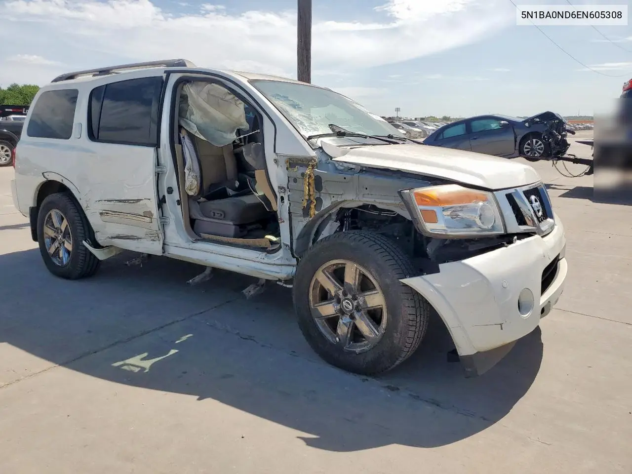2014 Nissan Armada Sv VIN: 5N1BA0ND6EN605308 Lot: 63086385