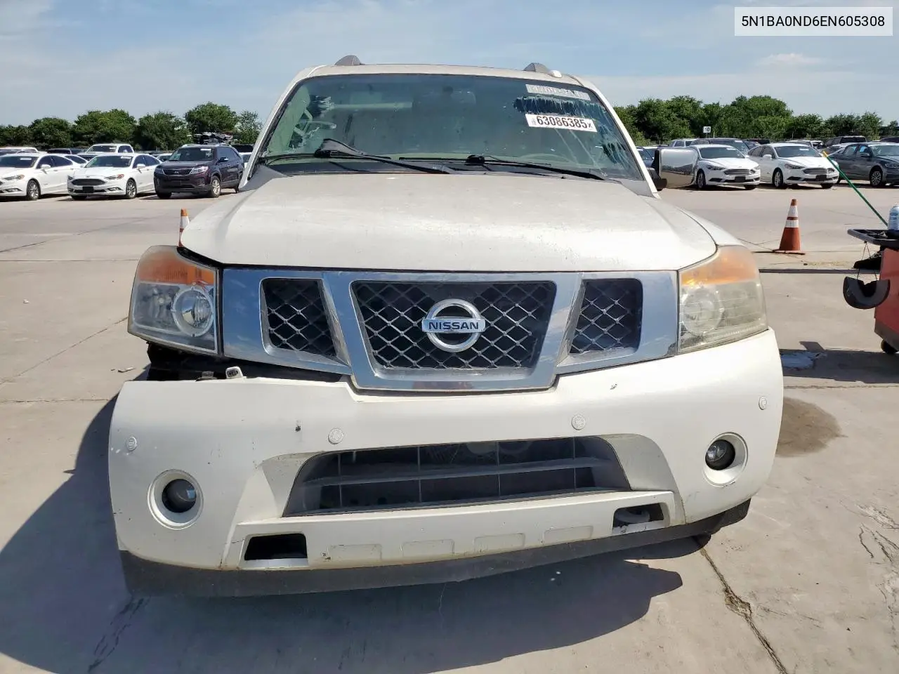 2014 Nissan Armada Sv VIN: 5N1BA0ND6EN605308 Lot: 63086385