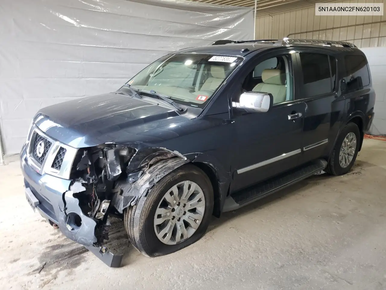 2015 Nissan Armada Sv VIN: 5N1AA0NC2FN620103 Lot: 52776365