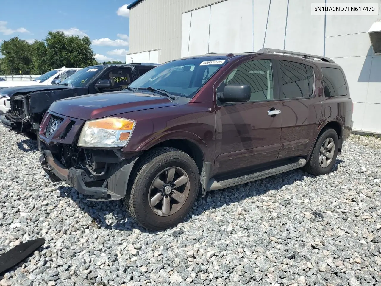 2015 Nissan Armada Sv VIN: 5N1BA0ND7FN617470 Lot: 55651215