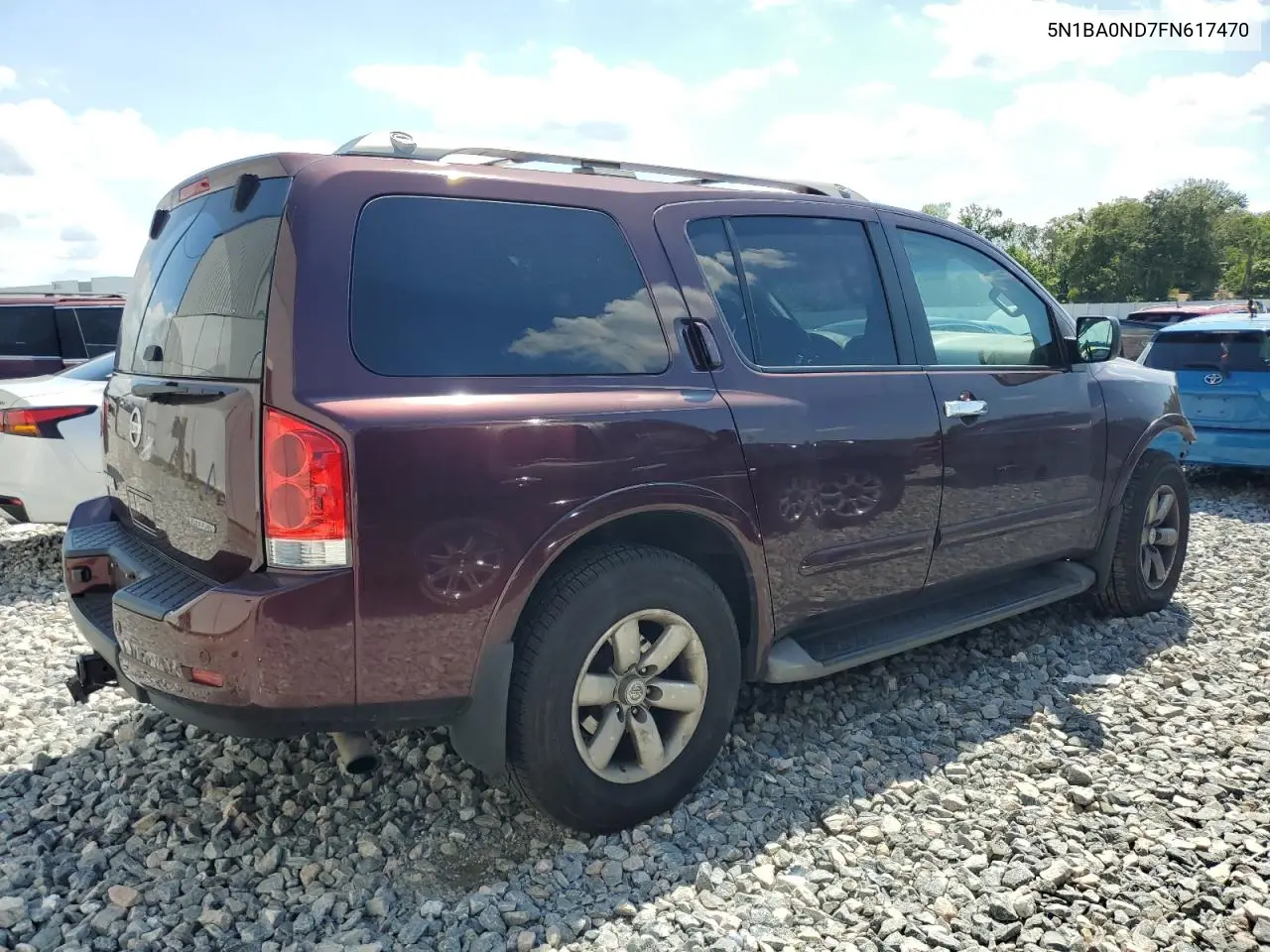 2015 Nissan Armada Sv VIN: 5N1BA0ND7FN617470 Lot: 55651215
