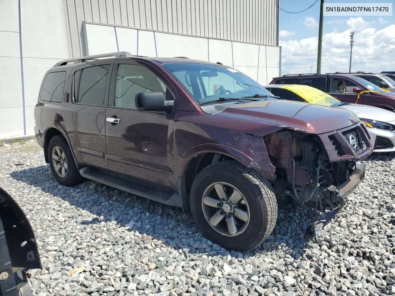 2015 Nissan Armada Sv VIN: 5N1BA0ND7FN617470 Lot: 55651215