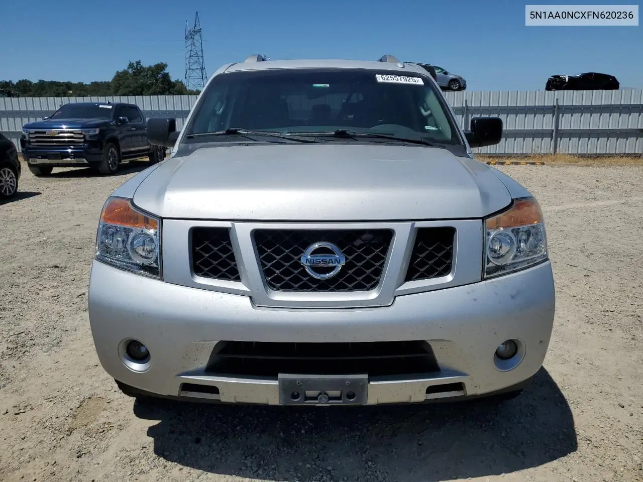2015 Nissan Armada Sv VIN: 5N1AA0NCXFN620236 Lot: 62557925