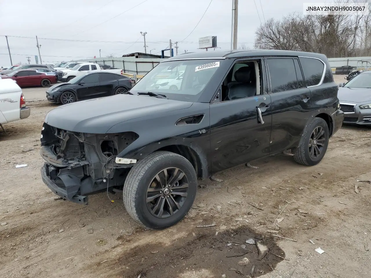 2017 Nissan Armada Sv VIN: JN8AY2ND0H9005067 Lot: 43998005