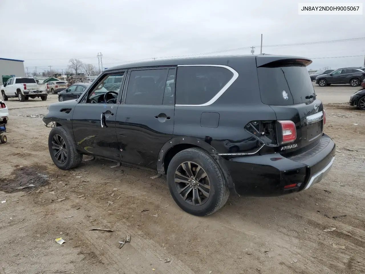 2017 Nissan Armada Sv VIN: JN8AY2ND0H9005067 Lot: 43998005